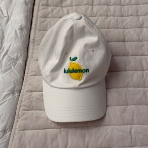 lululemon athletica White Hat with Lemon Embroidery